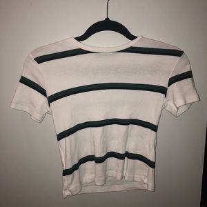 Brandy Melville white striped shirt